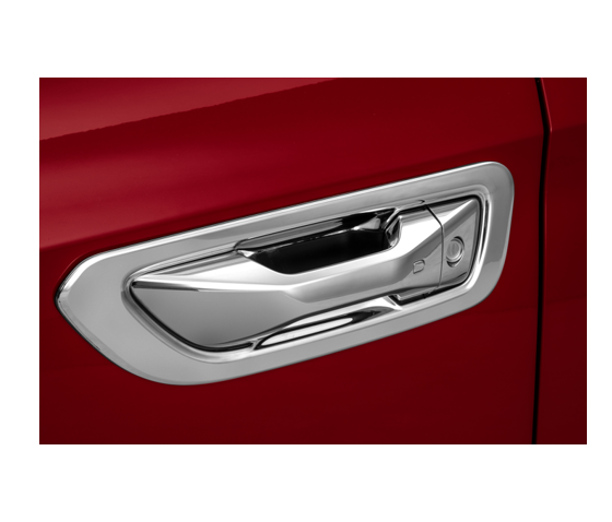 MOLDURAS PARA MANIJAS DE PUERTAS CROMADAS